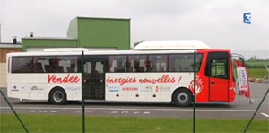 Exprimentation dun bus biomthane en Vende - Reportage France 3