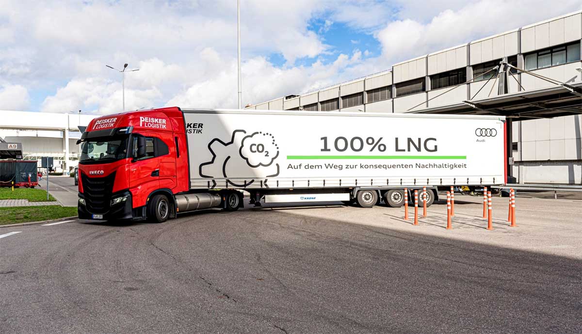 Audi s'équipe de camions GNL pour ses opérations logistiques 